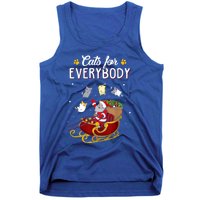 Santa Cats For Everybody Ugly Christmas Sweater Cat Lover Great Gift Tank Top