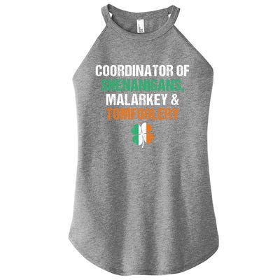 Shenanigans Coordinator Funny St Patricks Day Gift Women’s Perfect Tri Rocker Tank