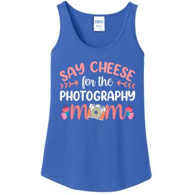 Say Cheese For The Photograhpy Mom Photography Photographer Funny Gift Ladies Essential Tank