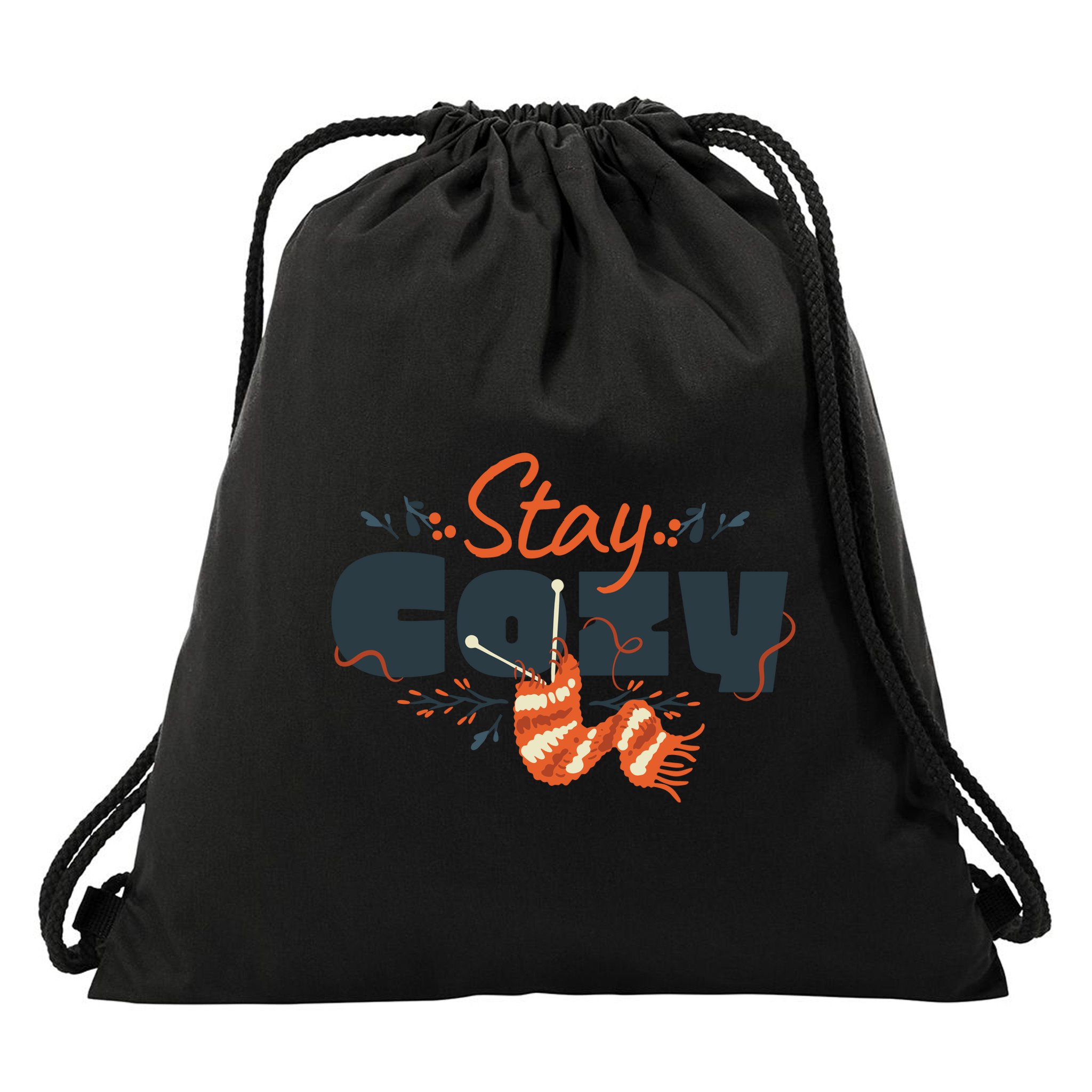 Stay Cozy Fall Drawstring Bag