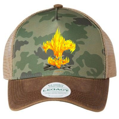 Scout Camp Fire Original Fleurdelis Legacy Tie Dye Trucker Hat