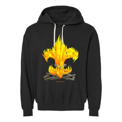Scout Camp Fire Original Fleurdelis Garment-Dyed Fleece Hoodie