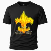 Scout Camp Fire Original Fleurdelis Cooling Performance Crew T-Shirt