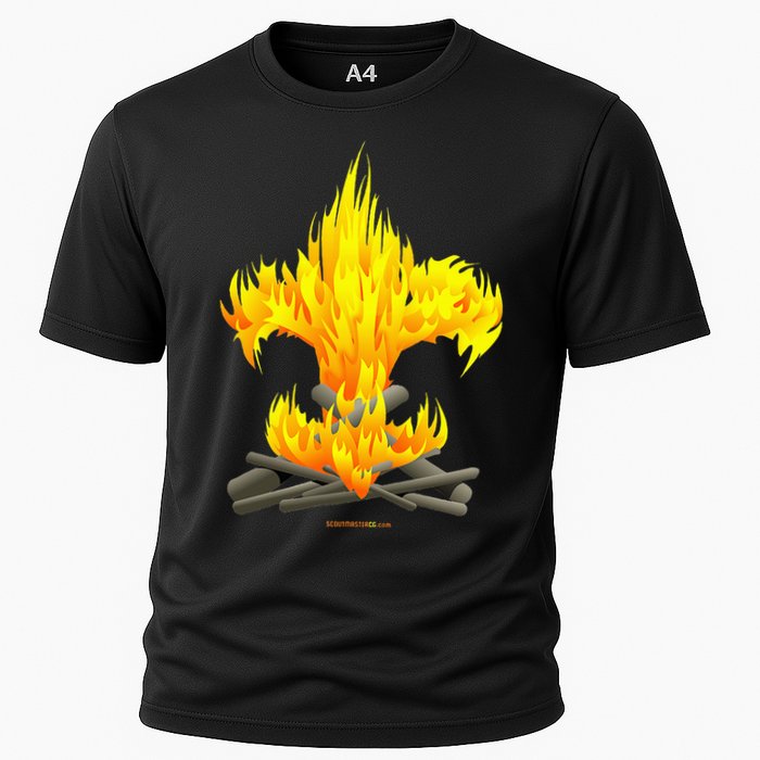 Scout Camp Fire Original Fleurdelis Cooling Performance Crew T-Shirt
