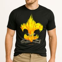 Scout Camp Fire Original Fleurdelis Cooling Performance Crew T-Shirt