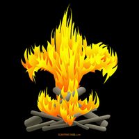 Scout Camp Fire Original Fleurdelis Cooling Performance Crew T-Shirt