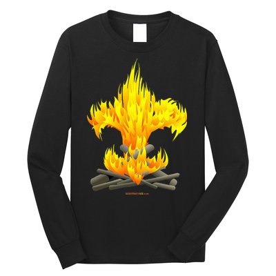 Scout Camp Fire Original Fleurdelis Long Sleeve Shirt