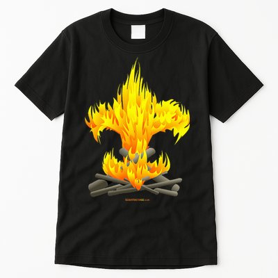 Scout Camp Fire Original Fleurdelis Tall T-Shirt