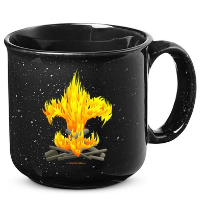 Scout Camp Fire Original Fleurdelis 15oz Campfire Ceramic Mug