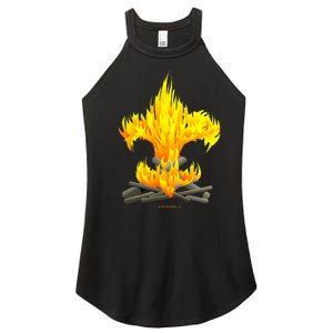 Scout Camp Fire Original Fleurdelis Women’s Perfect Tri Rocker Tank