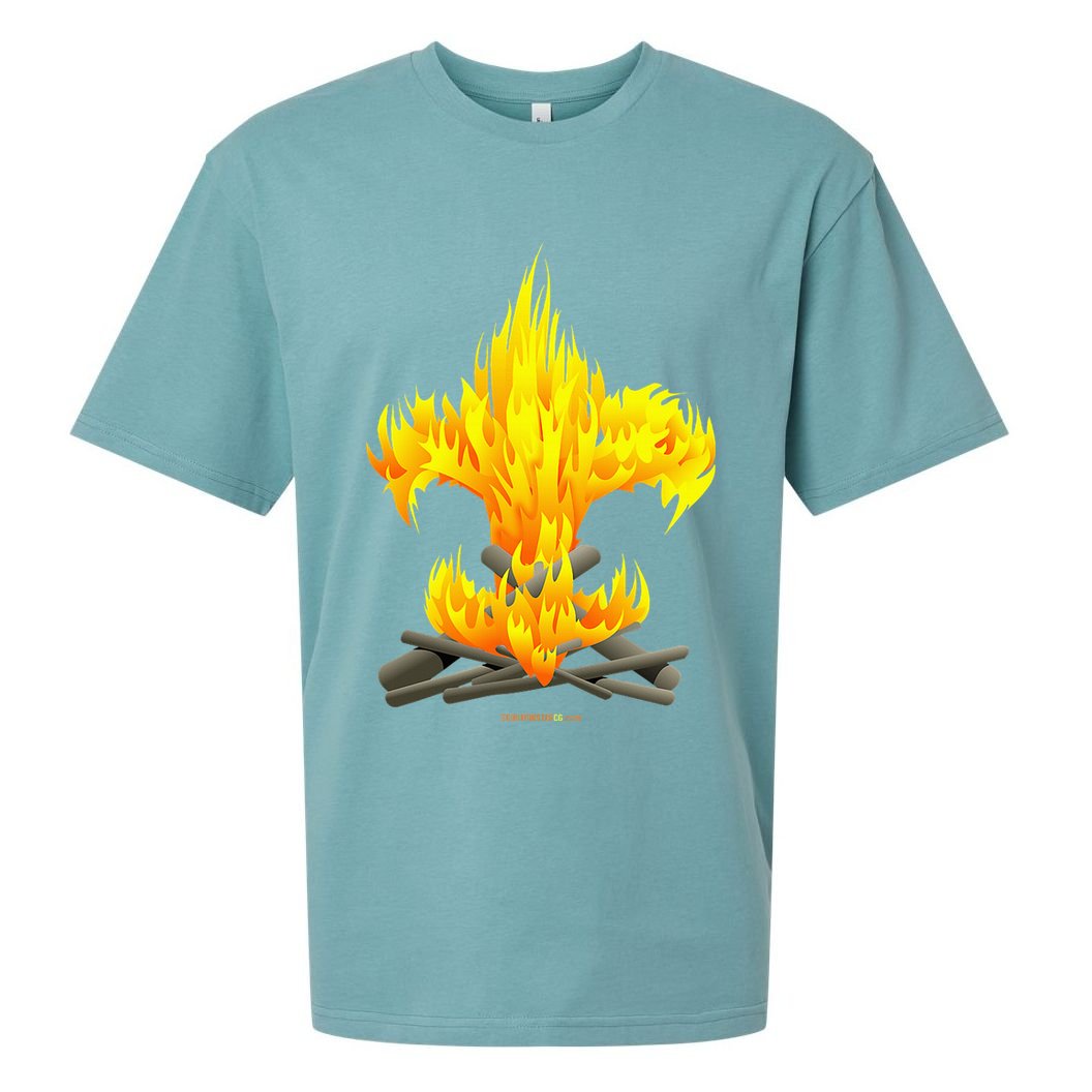 Scout Camp Fire Original Fleurdelis Sueded Cloud Jersey T-Shirt
