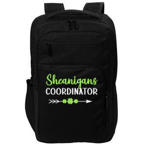 Shenanigans Coordinator Funny Teacher St Patrick's Day Cute Gift Impact Tech Backpack