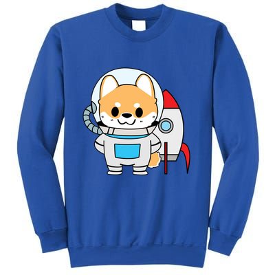 Shiba Cute Fox Rocket Ship Cartoon Sweatshirt