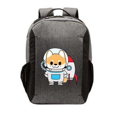 Shiba Cute Fox Rocket Ship Cartoon Vector Backpack