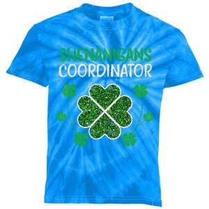 Shenanigans Coordinator Funny St Patricks Day Teacher Kids Tie-Dye T-Shirt