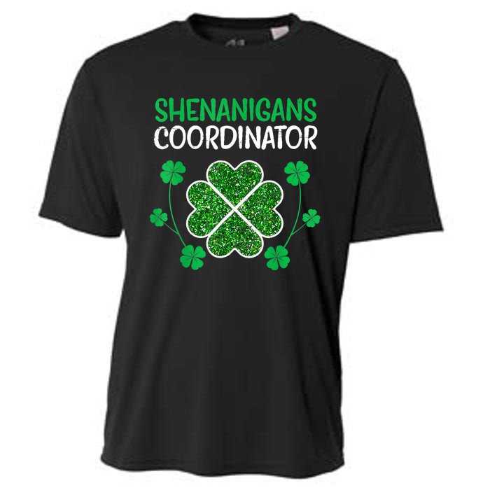 Shenanigans Coordinator Funny St Patricks Day Teacher Cooling Performance Crew T-Shirt