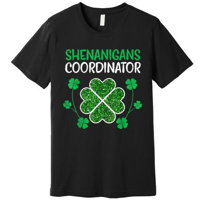 Shenanigans Coordinator Funny St Patricks Day Teacher Premium T-Shirt