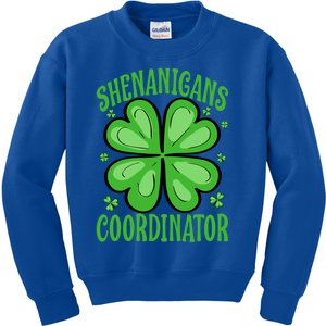 Shenanigans Coordinator Funny Teacher St Patrick's Day Gift Kids Sweatshirt