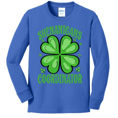 Shenanigans Coordinator Funny Teacher St Patrick's Day Gift Kids Long Sleeve Shirt