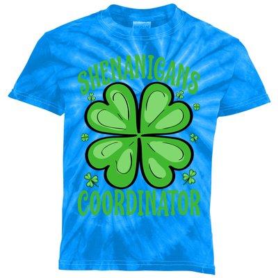 Shenanigans Coordinator Funny Teacher St Patrick's Day Gift Kids Tie-Dye T-Shirt