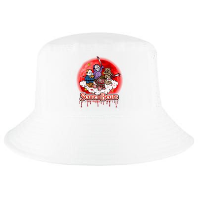 Scary Care Funny Halloween Scare Bears Horror Faces Cool Comfort Performance Bucket Hat