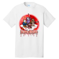 Scary Care Funny Halloween Scare Bears Horror Faces Tall T-Shirt