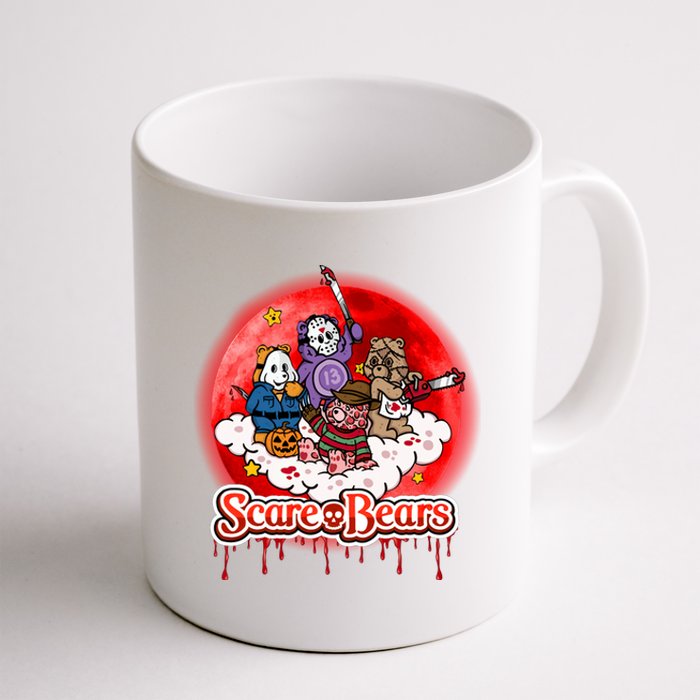 Scary Care Funny Halloween Scare Bears Horror Faces Coffee Mug