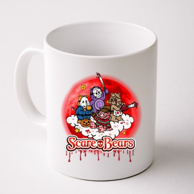 Scary Care Funny Halloween Scare Bears Horror Faces Coffee Mug