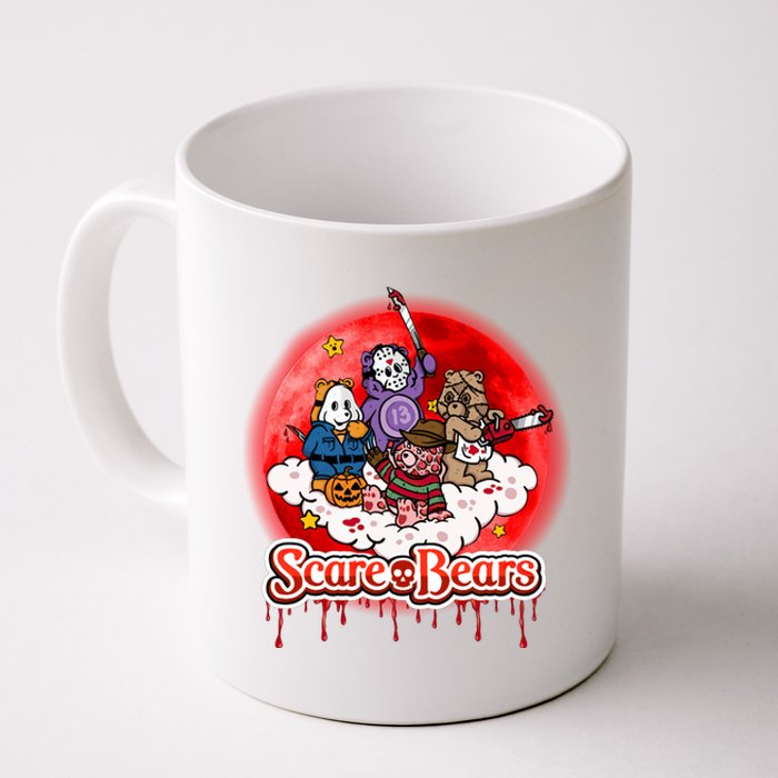 Scary Care Funny Halloween Scare Bears Horror Faces Coffee Mug