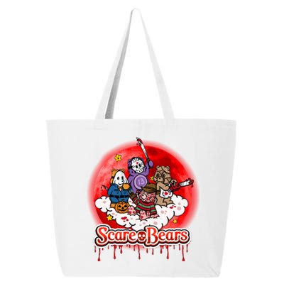 Scary Care Funny Halloween Scare Bears Horror Faces 25L Jumbo Tote