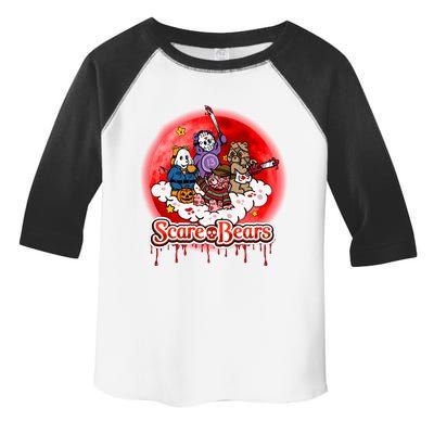 Scary Care Funny Halloween Scare Bears Horror Faces Toddler Fine Jersey T-Shirt