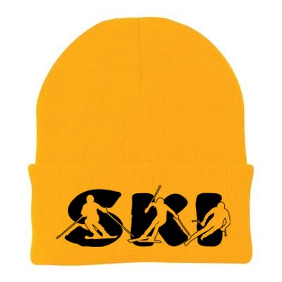 Skiing Clothing For Skiers And Ski Lovers Gift Knit Cap Winter Beanie