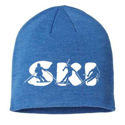 Skiing Clothing For Skiers And Ski Lovers Gift Sustainable Beanie