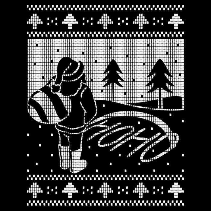 Santa Claus Funny Taking A Leak Ho Ho Ho Tree Snow Ugly Christmas Cooling Performance Crew T-Shirt