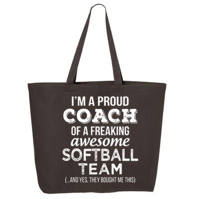 Softball Coach Funny Thank You Appreciation Gift 25L Jumbo Tote