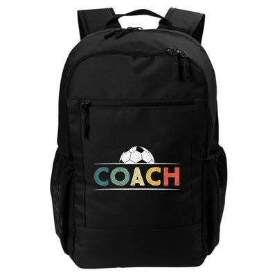 Soccer Coach Funny Retro Vintage Soccer Ball Coaching Backpack