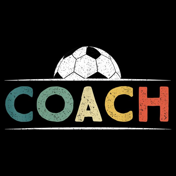 Soccer Coach Funny Retro Vintage Soccer Ball Coaching Bucket Hat