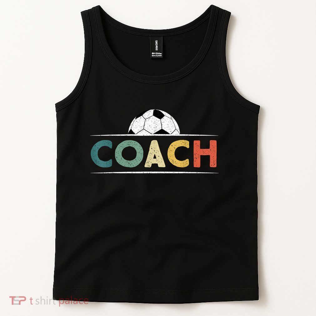 Soccer Coach Funny Retro Vintage Soccer Ball Coaching Tank Top