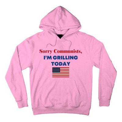 Sorry Communists Funny Grilling Day Design Hoodie