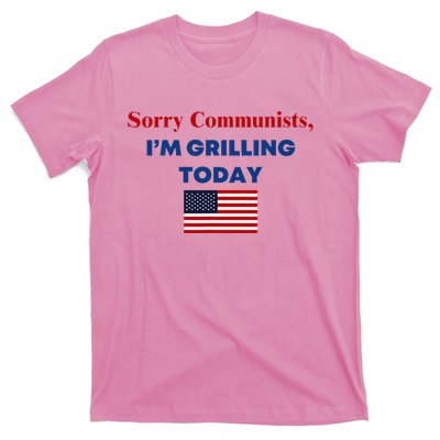 Sorry Communists Funny Grilling Day Design T-Shirt