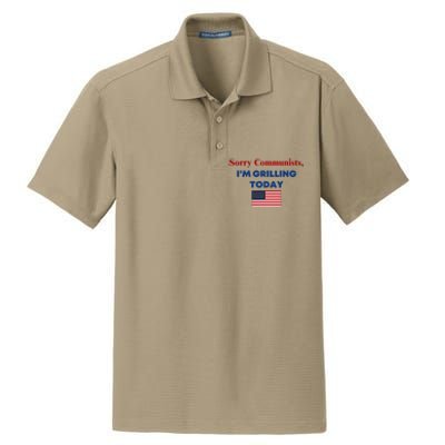 Sorry Communists Funny Grilling Day Design Dry Zone Grid Polo