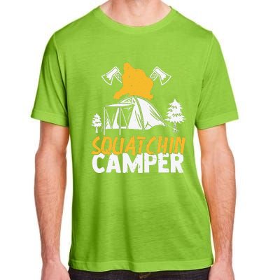 Squatchin Camper Funny Bigfoot Lover Halloween Camping Fan Adult ChromaSoft Performance T-Shirt