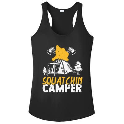 Squatchin Camper Funny Bigfoot Lover Halloween Camping Fan Ladies PosiCharge Competitor Racerback Tank