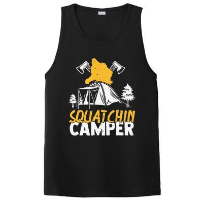 Squatchin Camper Funny Bigfoot Lover Halloween Camping Fan PosiCharge Competitor Tank