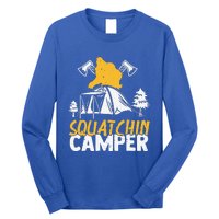 Squatchin Camper Funny Bigfoot Lover Halloween Camping Fan Long Sleeve Shirt