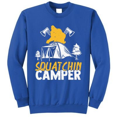 Squatchin Camper Funny Bigfoot Lover Halloween Camping Fan Sweatshirt