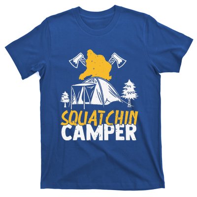 Squatchin Camper Funny Bigfoot Lover Halloween Camping Fan T-Shirt