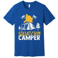 Squatchin Camper Funny Bigfoot Lover Halloween Camping Fan Premium T-Shirt