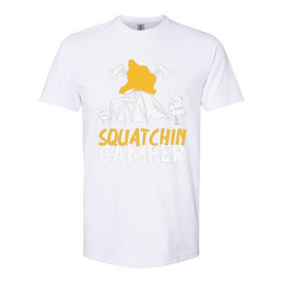 Squatchin Camper Funny Bigfoot Lover Halloween Camping Fan Softstyle CVC T-Shirt