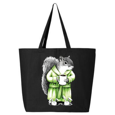 Squirrel Coffee Funny Coffee Drinking Squirrel 25L Jumbo Tote